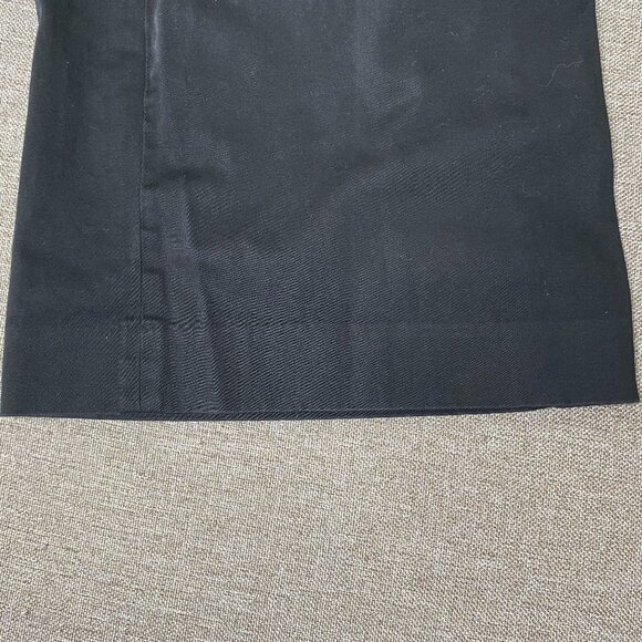 Express Editor Wide Leg Chino Pants Women's 10 Mid Rise Black Casual - Picture 7 of 13